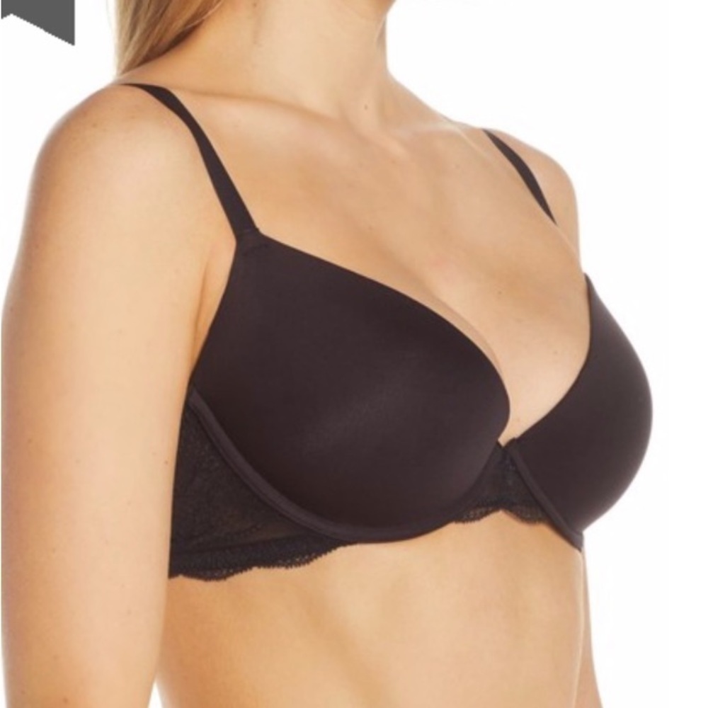 J. Crew NWT Everyday T-shirt Bra With Lace Elevated Basic Lingerie Cotton Preppy